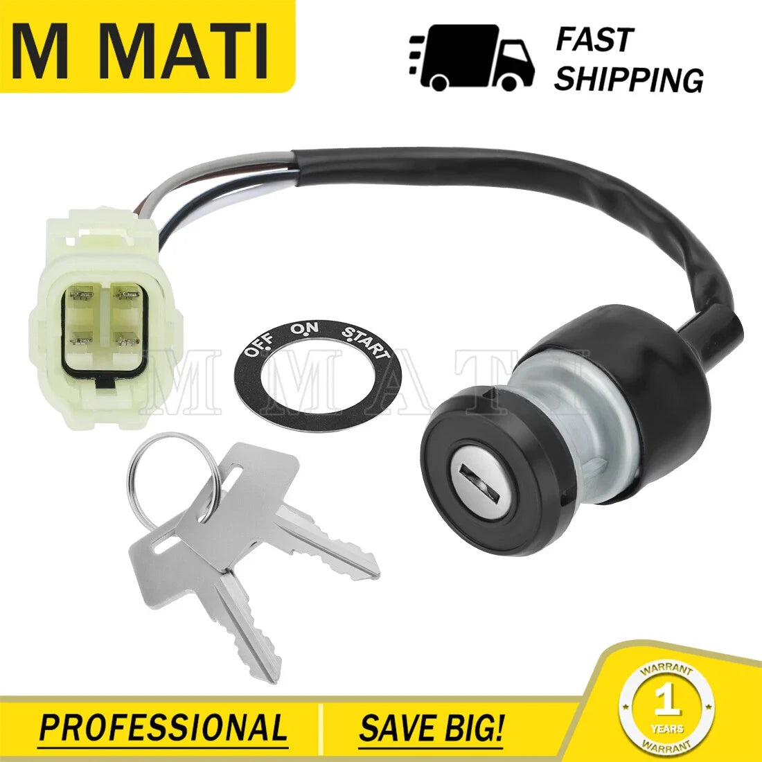 27005-Y006 Ignition Key Switch for Kawasaki Mule PRO MX 2019-2024