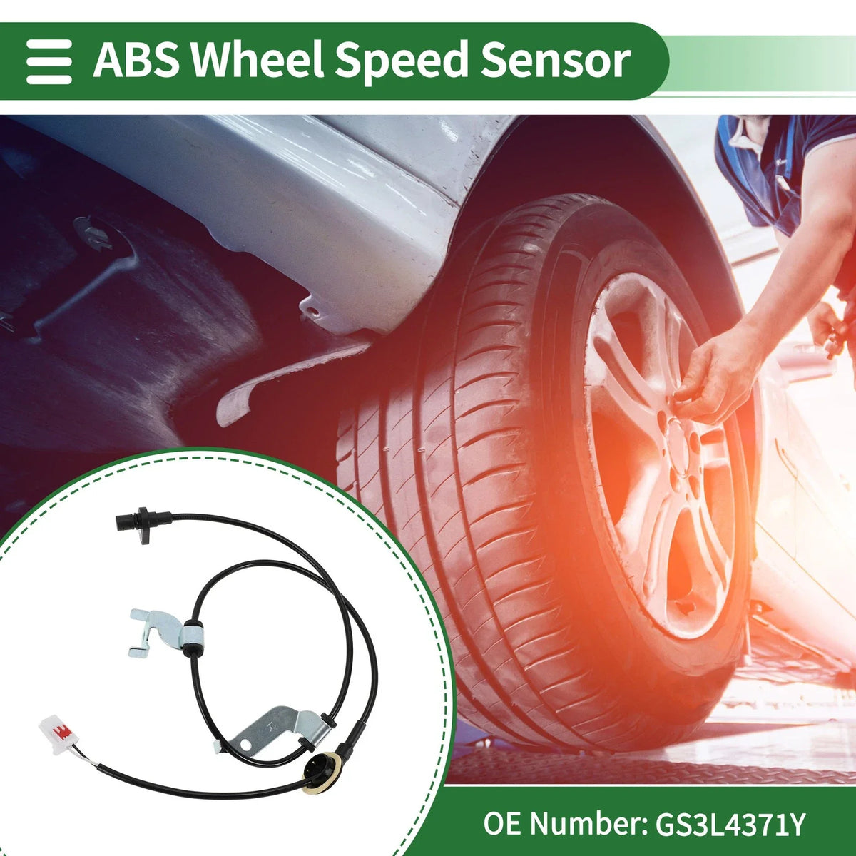 ABS Wheel Speed Sensor GS3L4371Y for Mazda 6 (2009–2013)