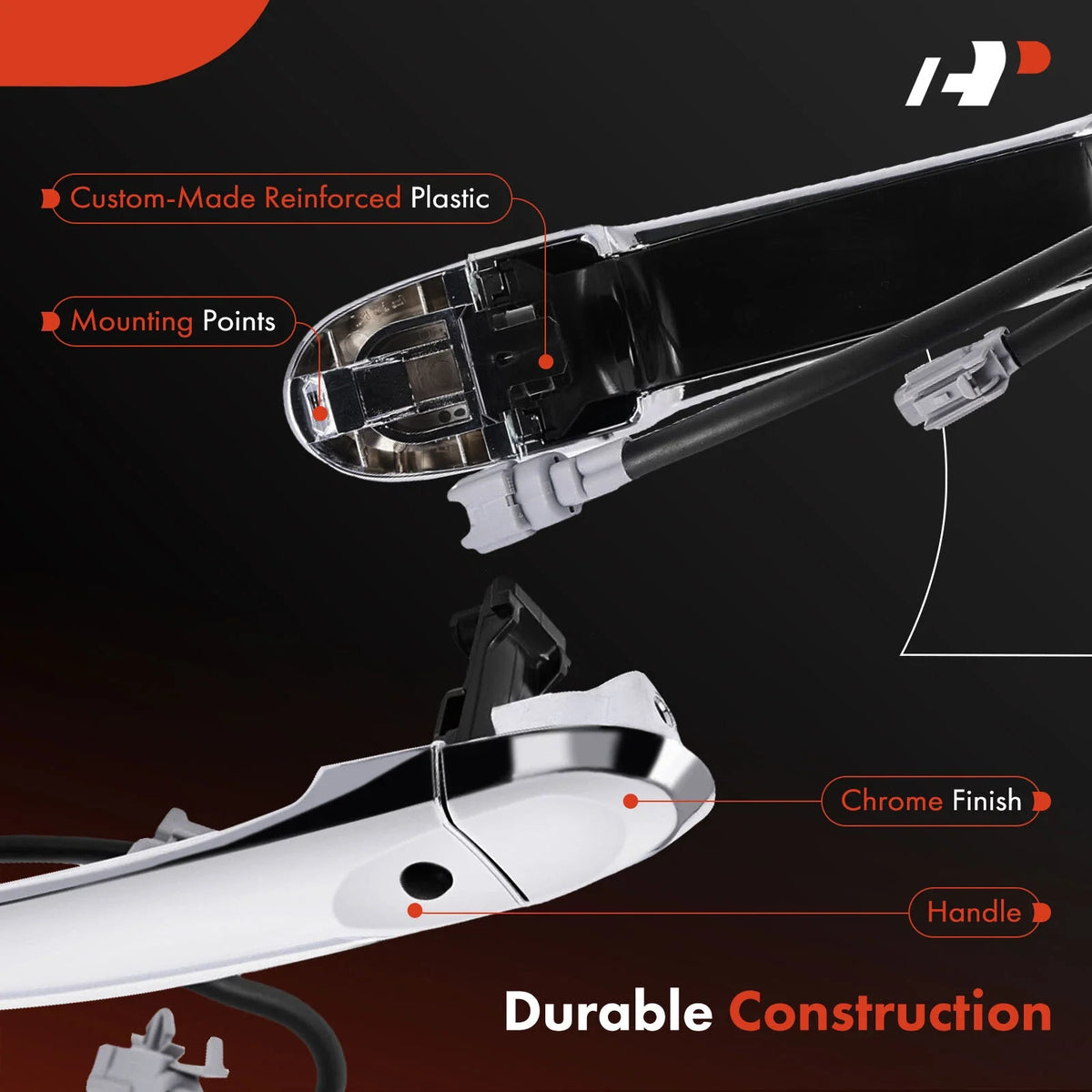 Exterior Door Handle in Chrome for Nissan Versa (2012–2019)