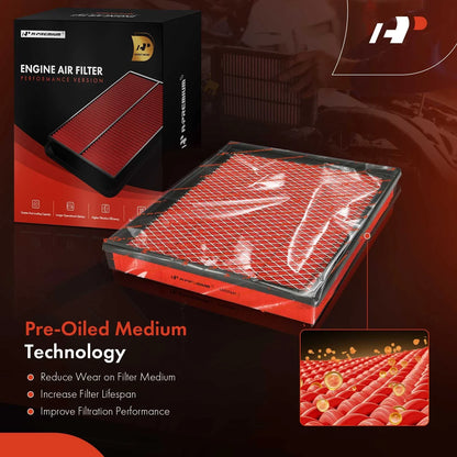 Performance Air Filter - 2 Pack for Jeep Grand Cherokee