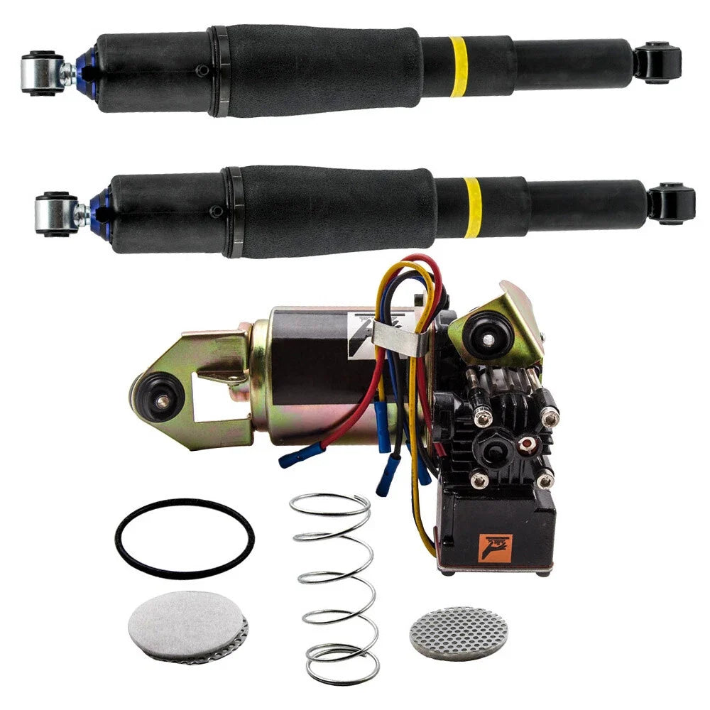 Air Suspension Compressor & Rear Shocks for Chevy Suburban 1500
