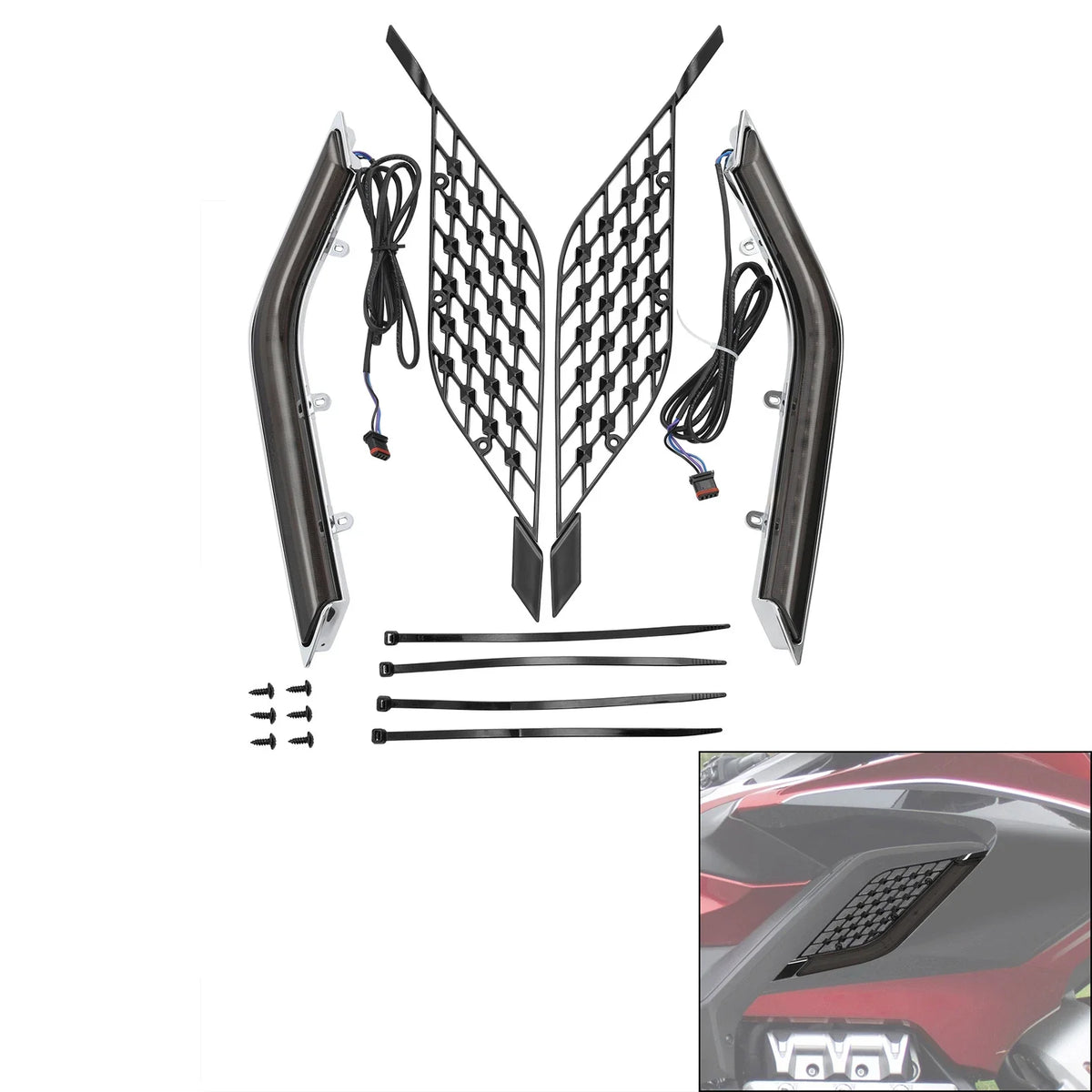 LED Radiator Grill Panels for Honda Gold Wing Tour DCT (2018–2023)