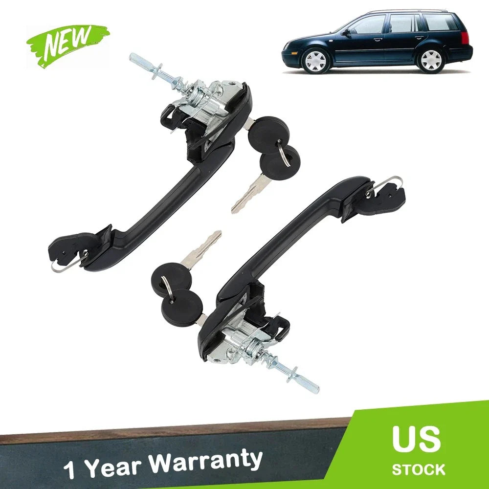 Door Handle Pair with Keys for Jetta Golf (1993-1999)
