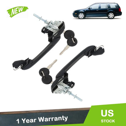Door Handle Pair with Keys for Jetta Golf (1993-1999)