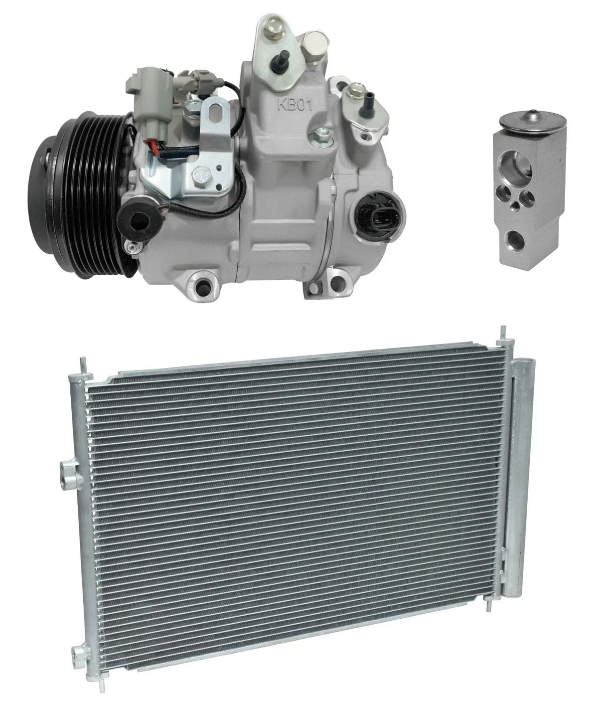AC Compressor Kit With Condenser for Toyota RAV4 3.5L (2007–2007)