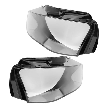 Front Headlight Lens Cover Pair for Audi A4 Quattro (2013-2015)
