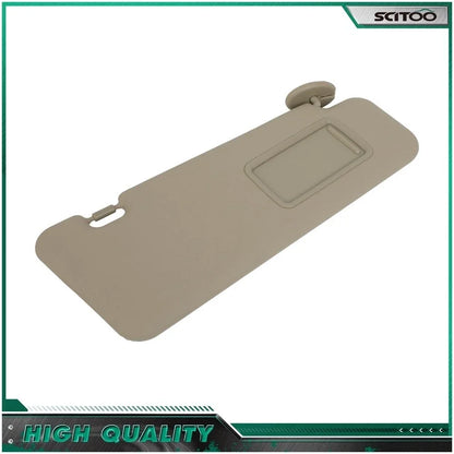 Sun Visor Right Beige for 2008–2013 Toyota Highlander Sunroof Model