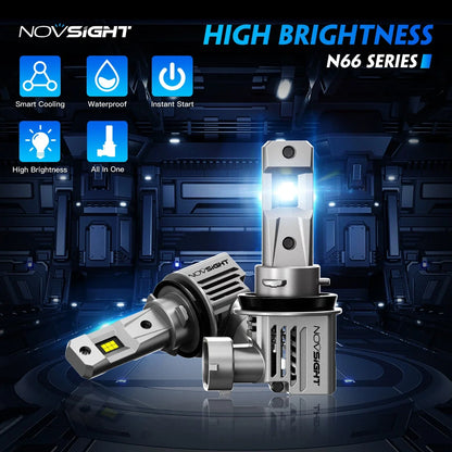 H11 LED Headlight Bulbs Kit for High Low Beam (80W 18000LM)