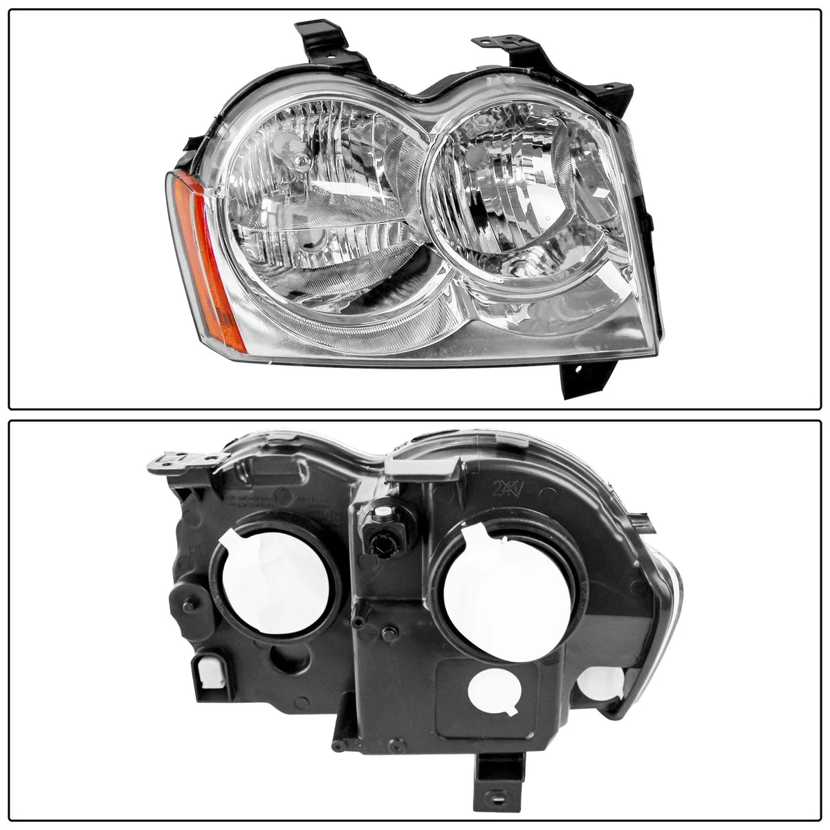L+R Headlight Assembly for Jeep Grand Cherokee (2005–2007)
