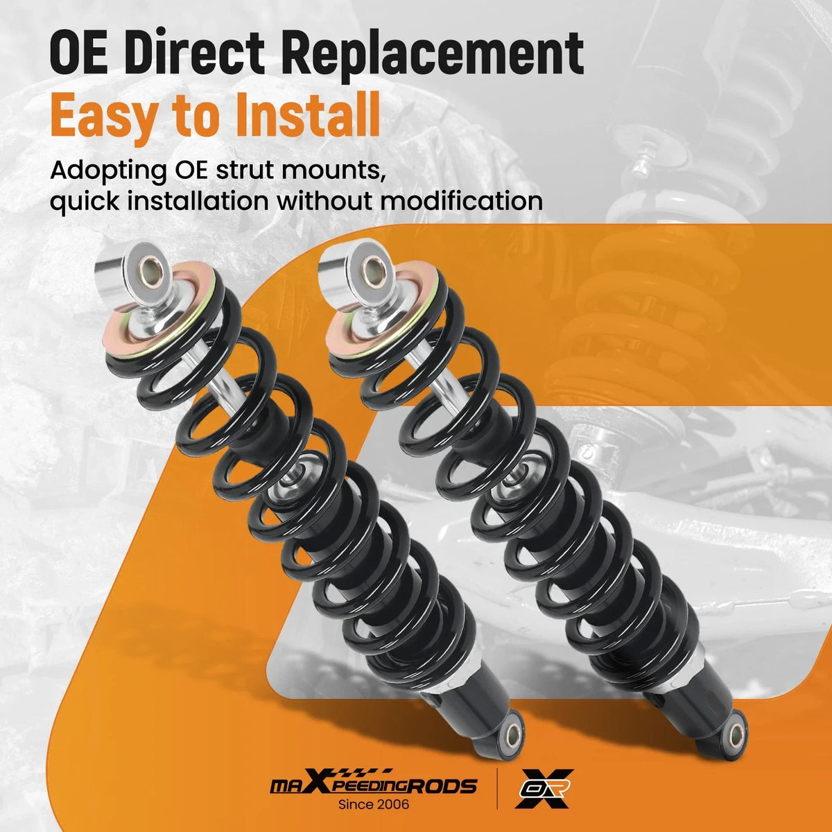 Front Gas Shock Absorbers for John Deere Gator 6x4 TH Diesel Gas TS 4x2 TX