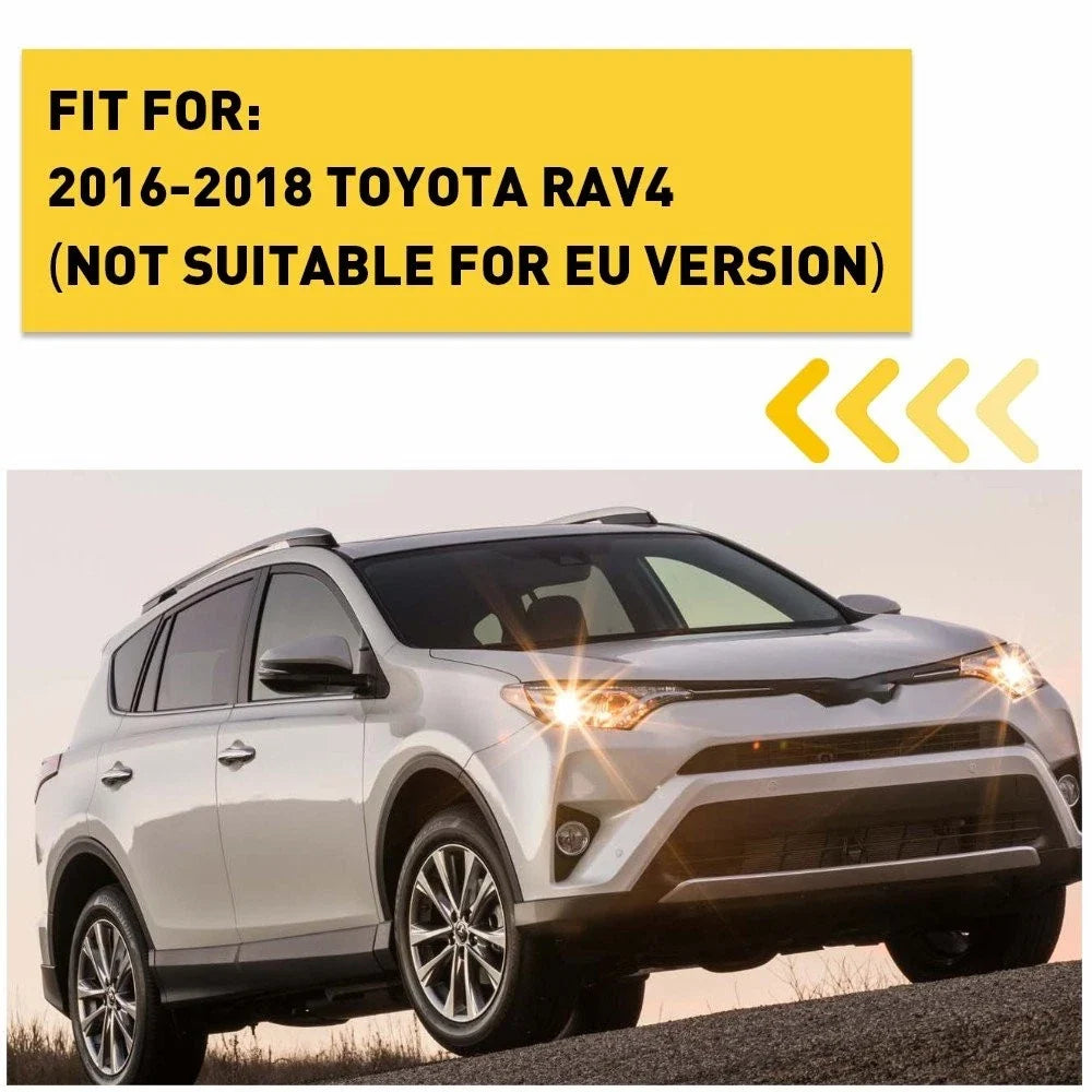 Tow Hook Eye Cover Set for Front Bumper - Toyota RAV4 (2016-2018)