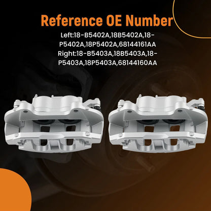 Front Left & Right Brake Calipers Set of 2 for Dodge Journey 2012-2020