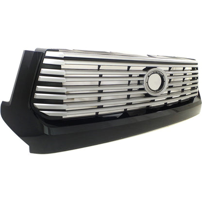 Grille for Toyota Tundra (2014–2017) Painted Silver Shell Gray Insert