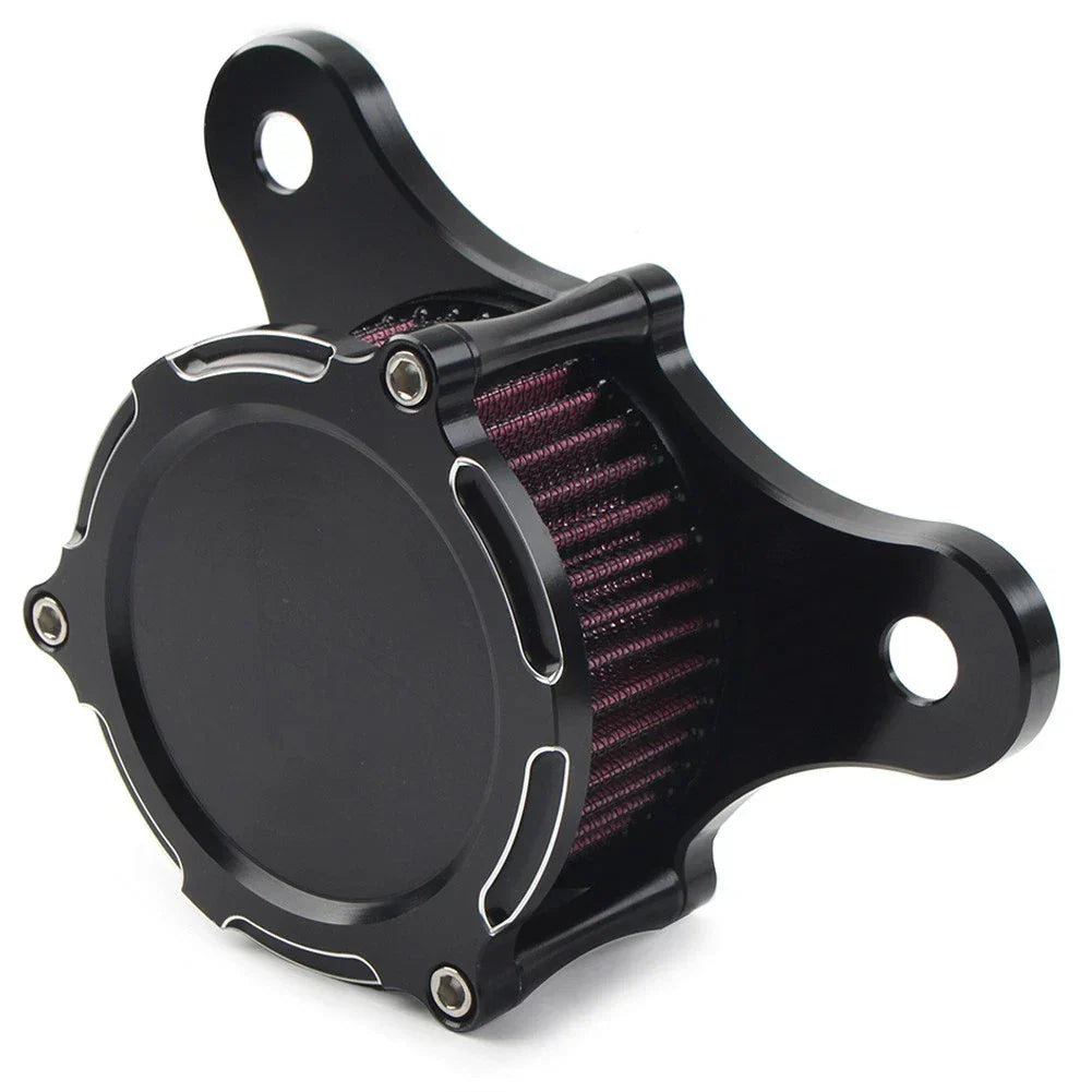 Intake Air Cleaner Filter in Red for Harley FLTRX & Softail FLSTN