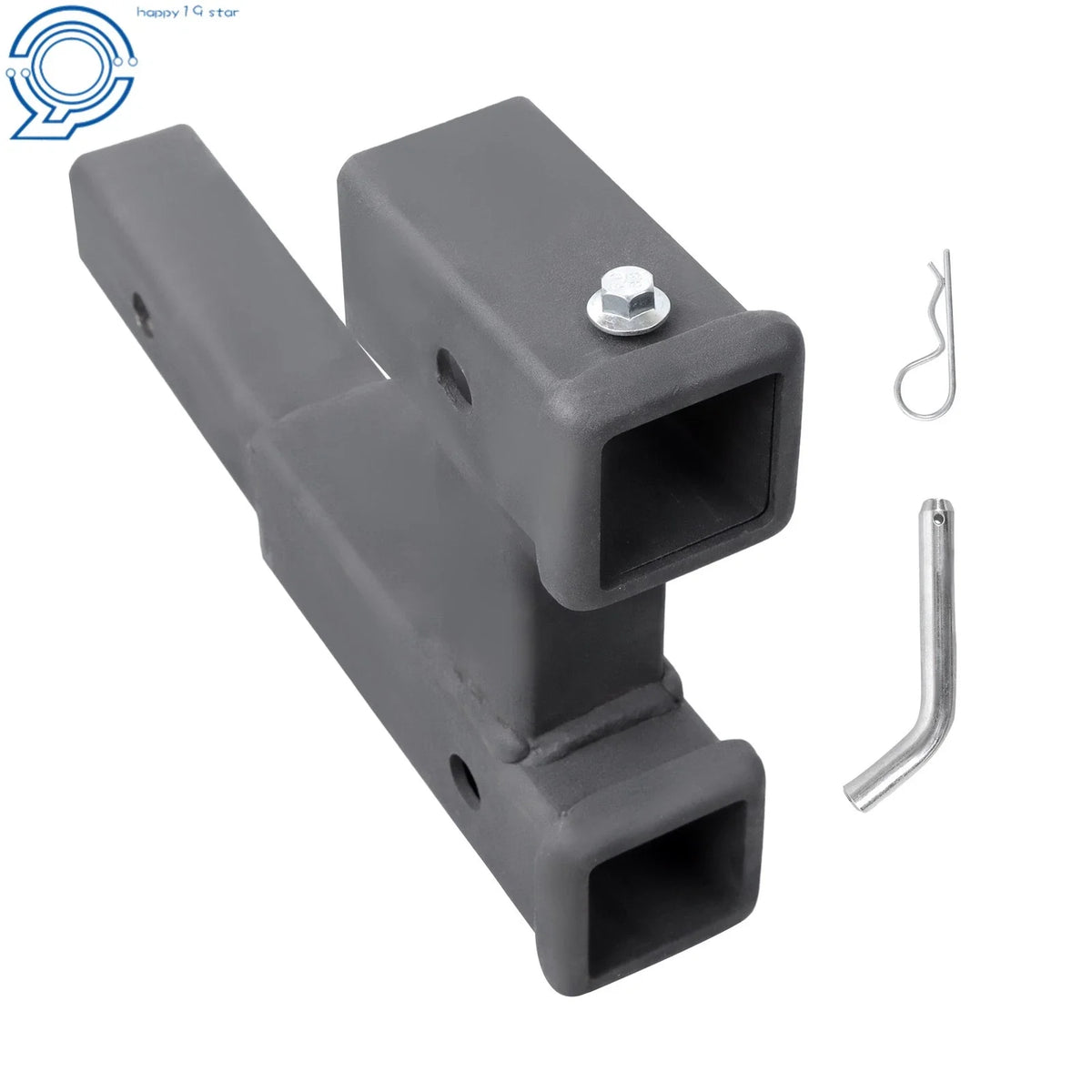 2 Inch Receiver Dual Hitch Adapter for Trucks (5000LB Capacity)