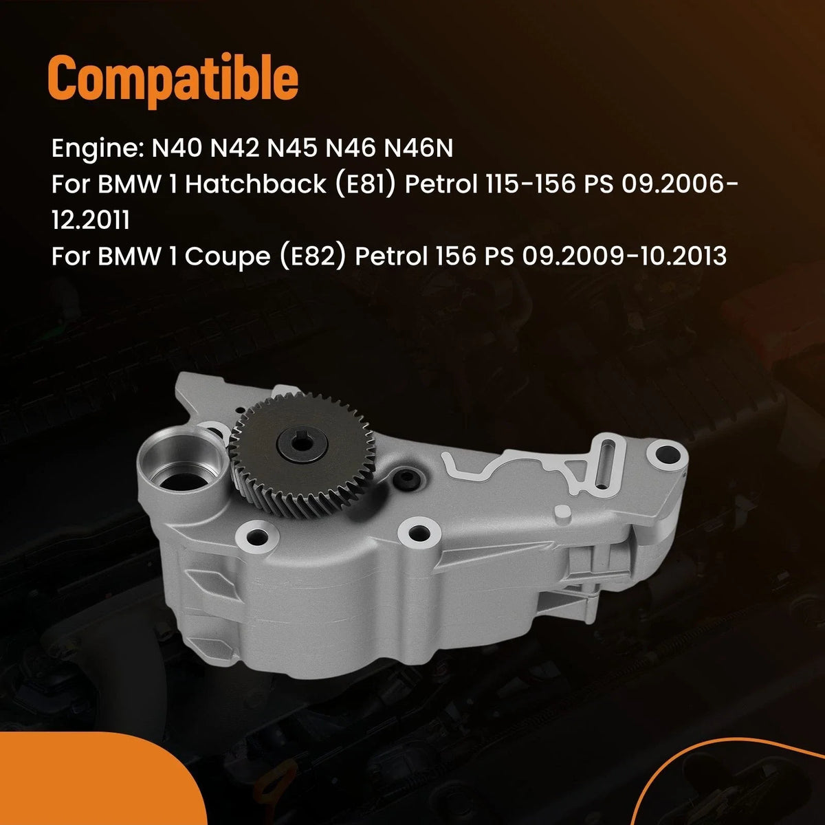 Engine Oil Pump 11277536191 for BMW 3 Series E46 E90 E91 (1998–2012)