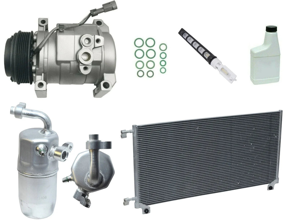 AC Compressor Kit with Condenser for Honda Fit (2007–2014)
