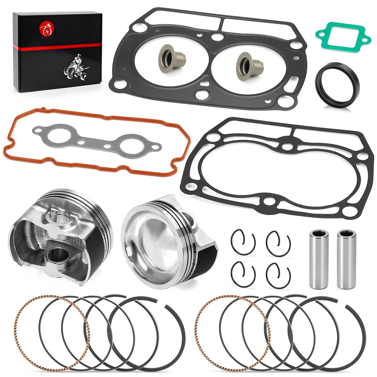 Top End Rebuild Kit Cylinder Gasket & Piston W/Rings for Polaris Ranger XP 800 (2006–2014)