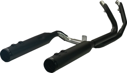 2-into-1-into-2 Exhaust System in Black - Dominator-SR