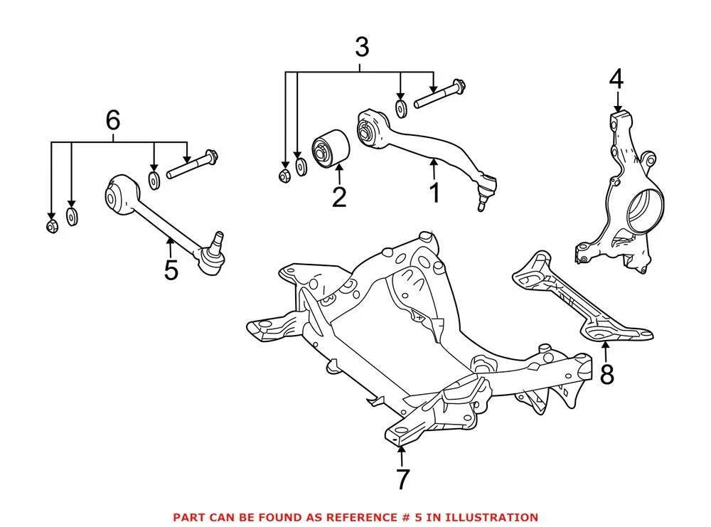 Front Driver Left Lower Suspension Control Arm 2043302911 for Mercedes