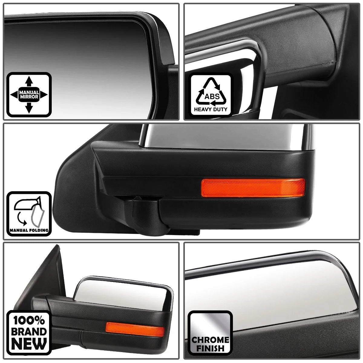 Foldable Side View Mirror Left for Ford F150 (2004–2014)