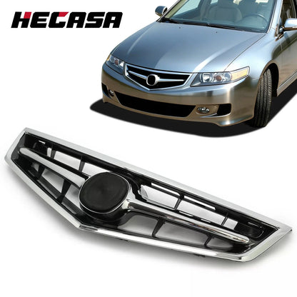 Front Upper Grille with Chrome Trim for Acura TSX 2006-2008