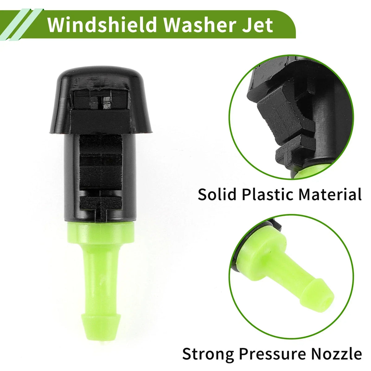 Windshield Washer Nozzle and Hose Connector Assembly for Dodge