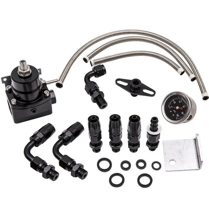 Universal Adjustable Fuel Pressure Regulator 0-100PSI & AN6 Fitting