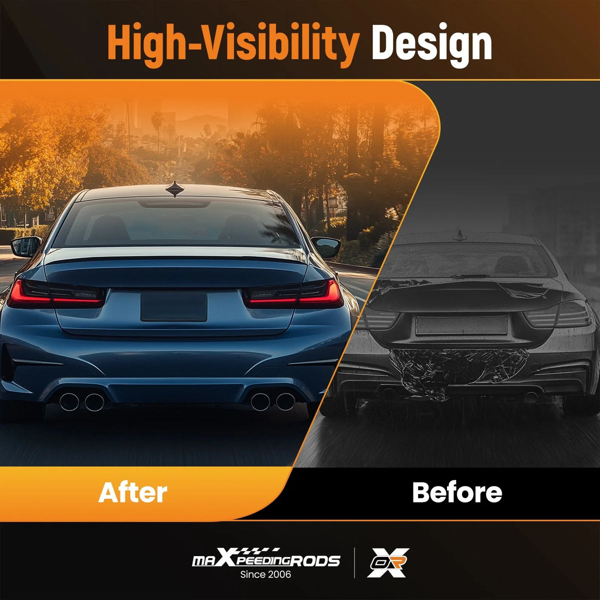 Gloss Black Rear Diffuser for BMW M3 E92 E93 (2008-2013)