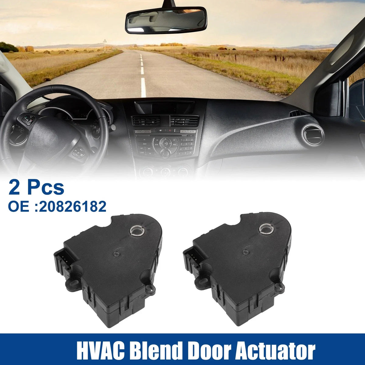 2X HVAC Blend Door Actuator for Buick Enclave (2009–2012) No. 20826182