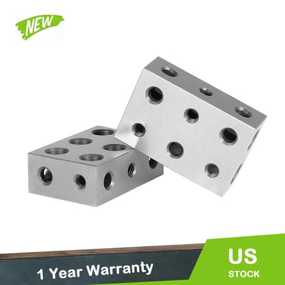 Ultra Precision 1-2-3 Blocks for Automotive - 2 Piece Set (11 Holes)
