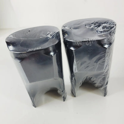 20-040 Black Fat Tire Fork Boot Covers for 2014–2019 Harley Touring