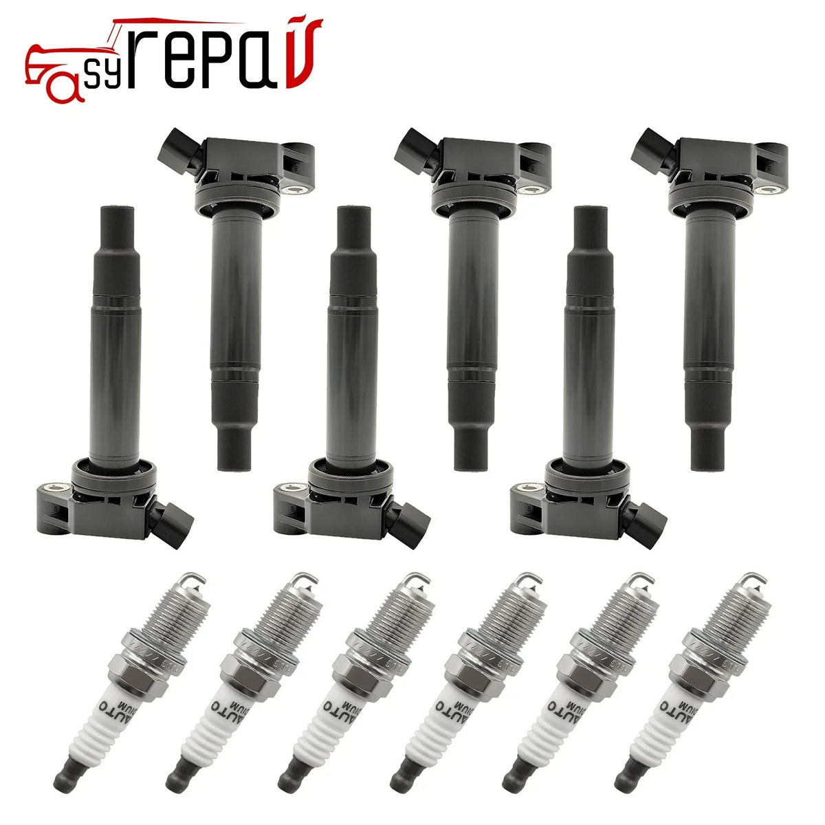 Set of 6 Ignition Coils & Spark Plugs for Lexus RX300 ES300 V6 3.0L 1999-2003