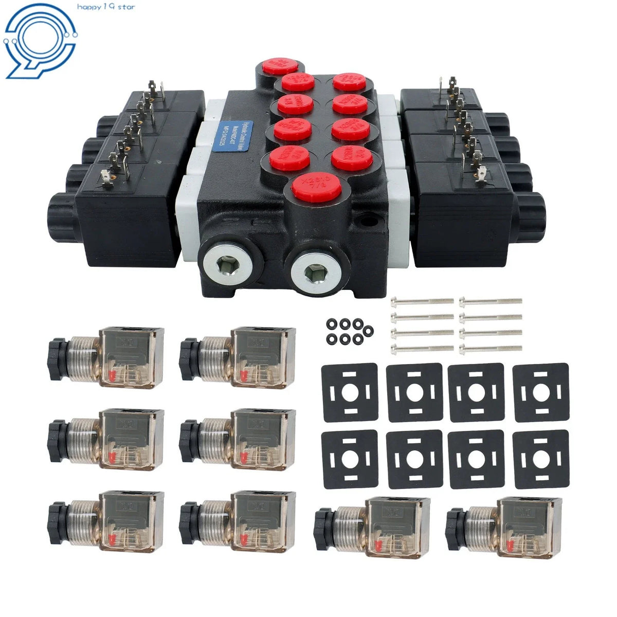 12V DC Hydraulic Control Valve with 4 Spools (13GPM) Performance Part