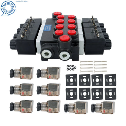 12V DC Hydraulic Control Valve with 4 Spools (13GPM) Performance Part