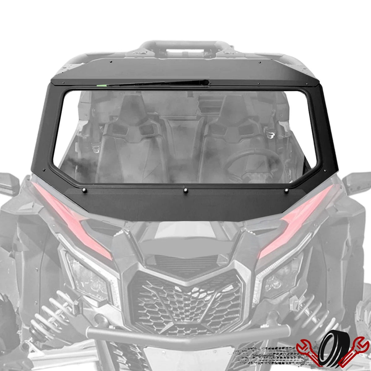 Windshield with Wiper for Can-Am Maverick X3 Turbo MAX (2017–2023)