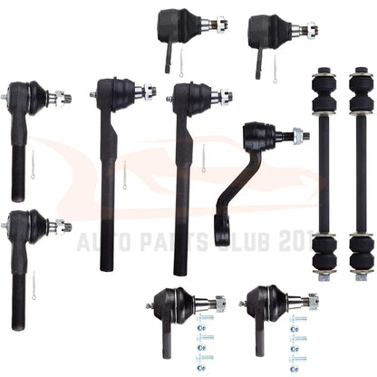 11Pcs Suspension Ball Joints, Sway Bar & Tie Rod for Dodge Ram 1500 2000-2001