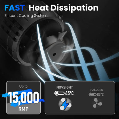 6 Pack H11 LED Headlight Bulbs (6500K)