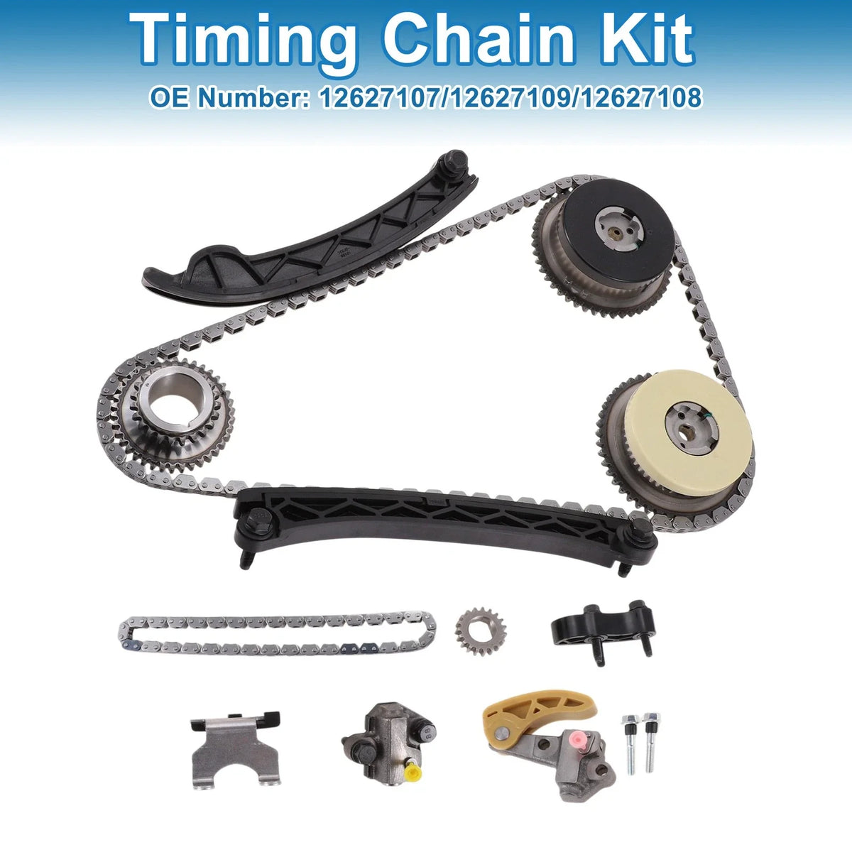 Timing Chain Kit Set for Chevrolet Equinox Traverse Camaro Malibu (2005–2020) No.12627107