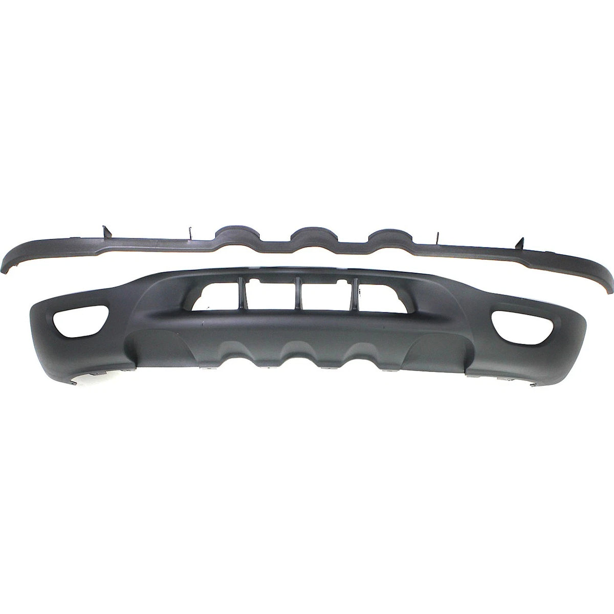 Valance for Ford F-150 (1999–2003) with Fog Light Holes, Textured Front Panel