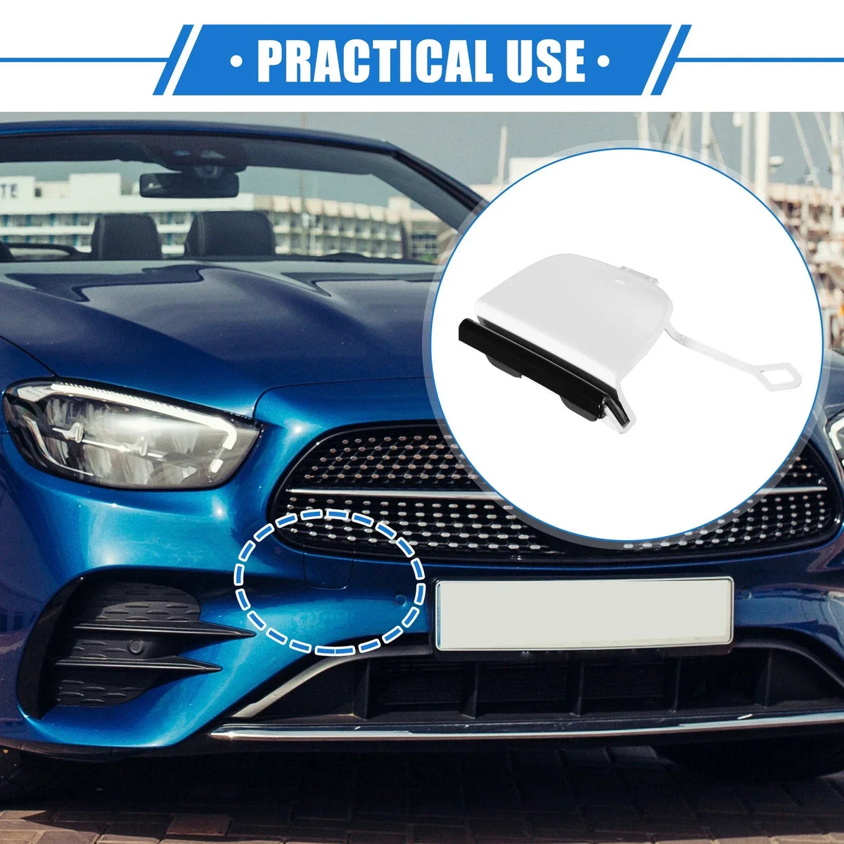 Front Tow Hook Eye Cover for Mercedes-Benz E-Class W213 (2017-2023)