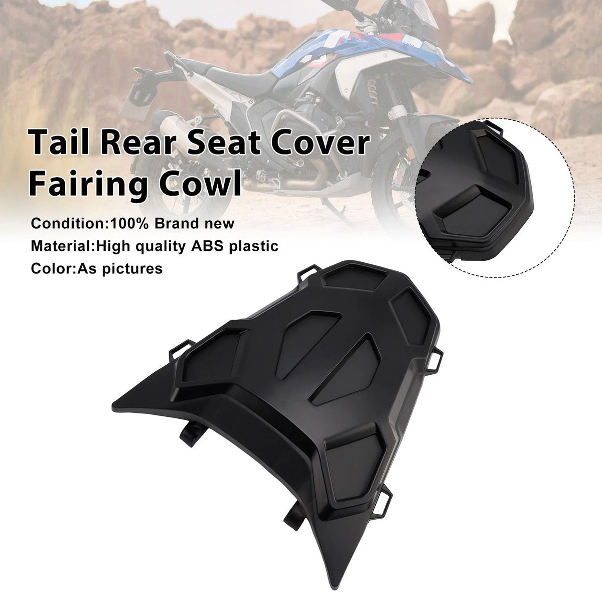 Rear Seat Cover Fairing Cowl for BMW R1300GS (2024–2026) - Matt Black