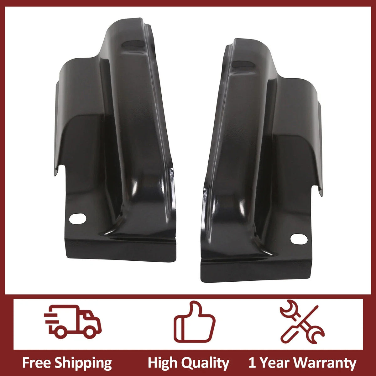 Pair Steel Outer Cab Corners for Ford F-150 (2009–2014)