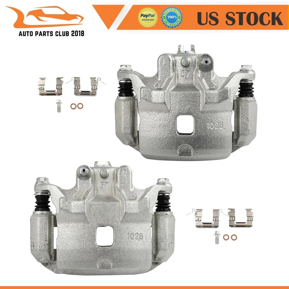 Front Pair of Brake Calipers for Nissan Tiida (2012–2016)