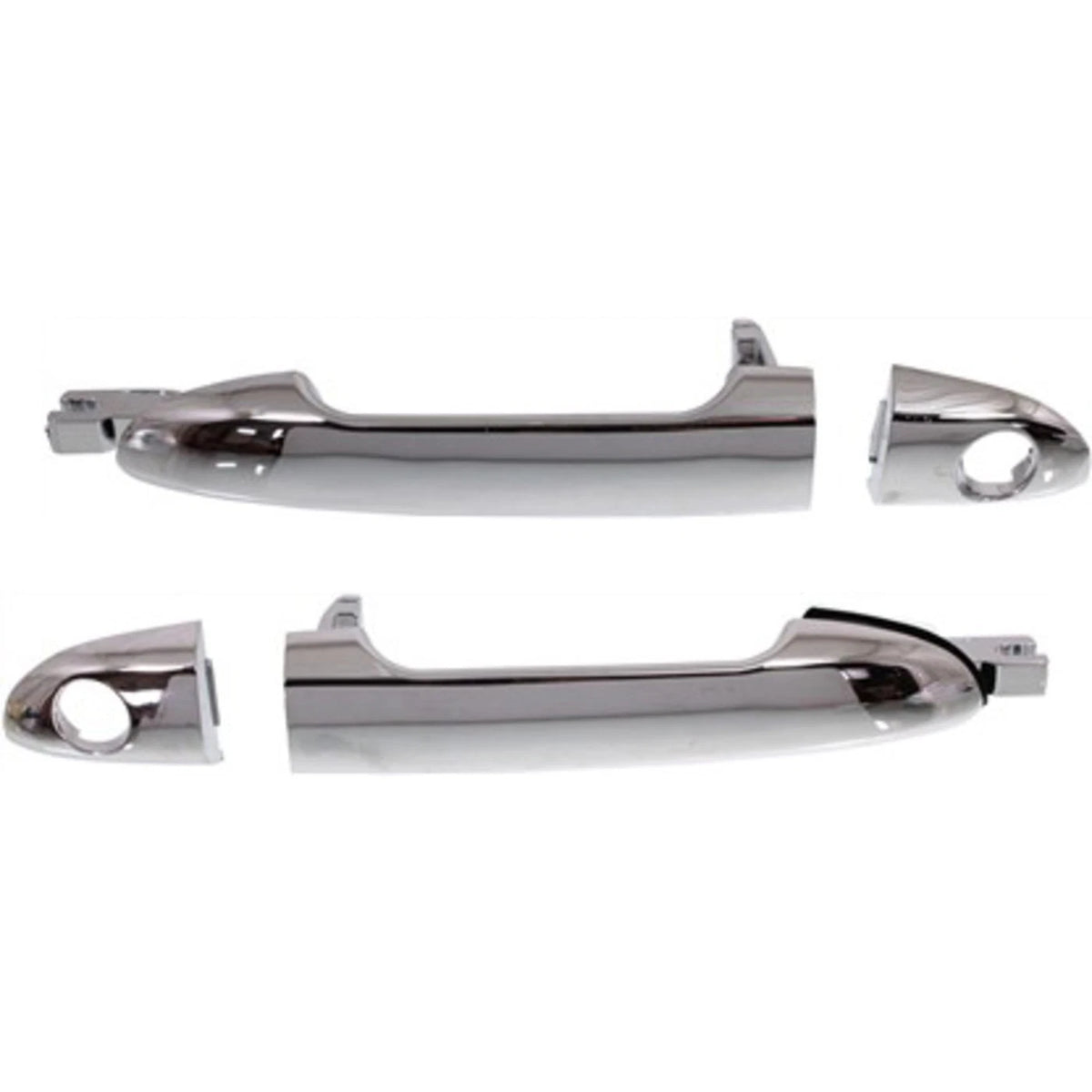 2X Door Handle Set for Kia Spectra (2004–2009) Front Chrome Plastic