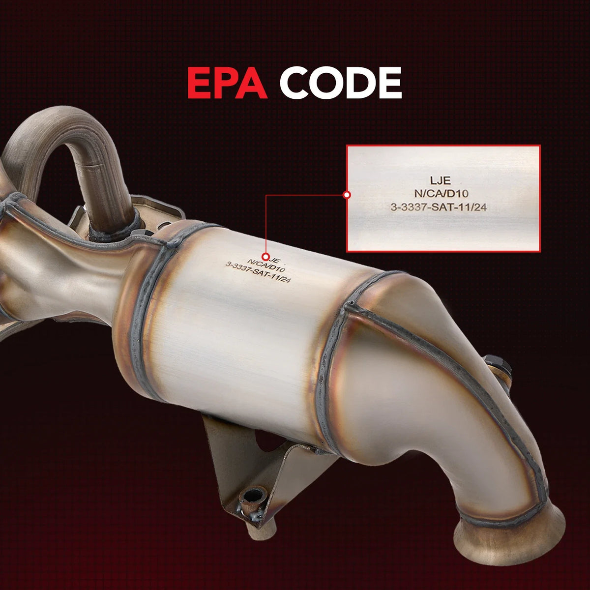 Front Catalytic Converter w/ Exhaust Manifold for Paceman 2013–2016 1.6L