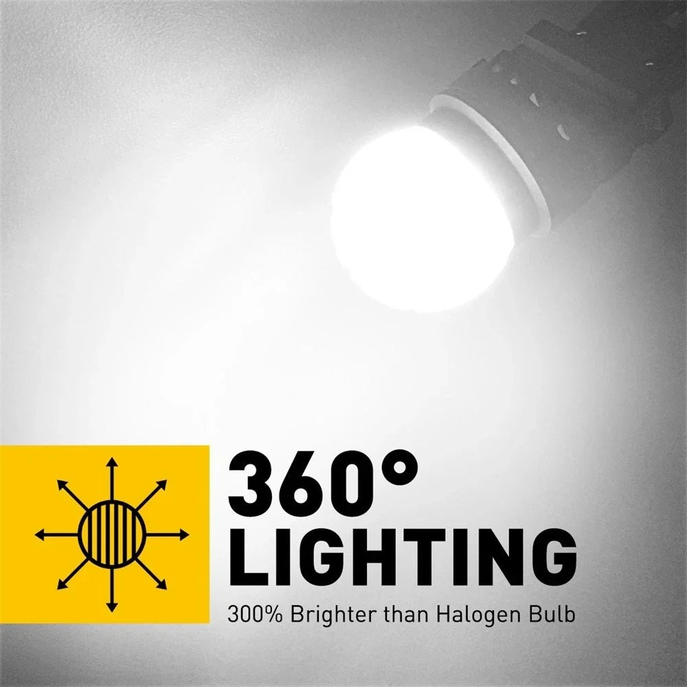 2X AUXITO 3157 3156 LED Reverse Backup Light Bulbs White 6000K