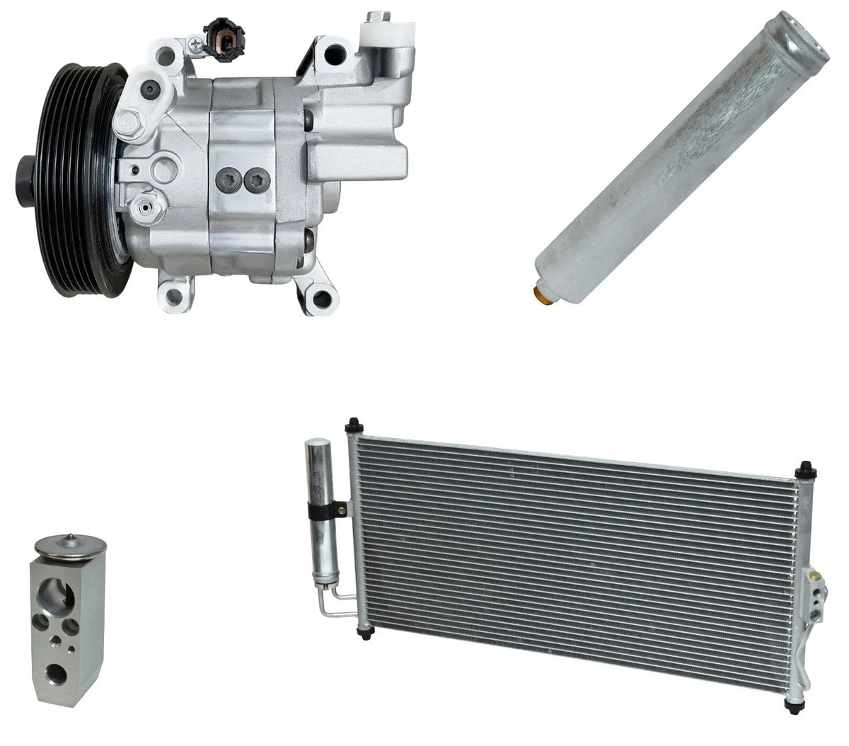 AC Compressor Kit With Condenser for Nissan Sentra 1.8L (2005–2012)