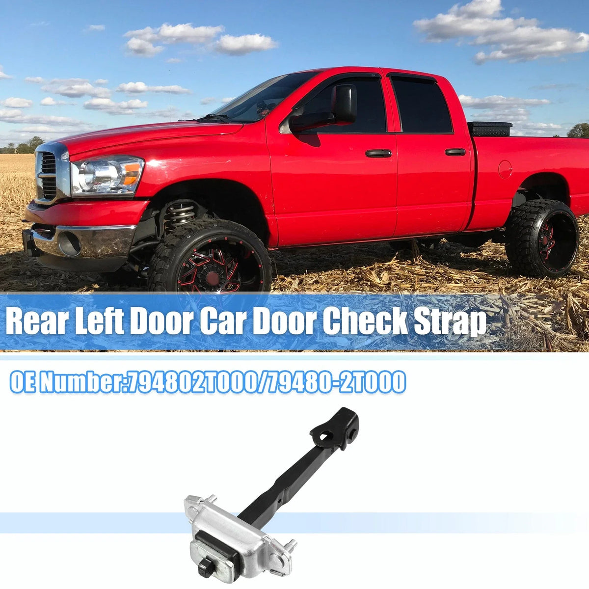 Rear Left Door Hinge Check Arm Stop Strap for Kia Optima (2011–2016) No.794802T000