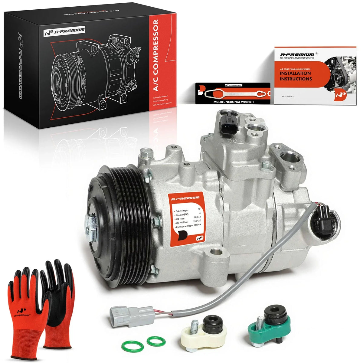 A/C Compressor with Clutch for Subaru Outback (2020–2024) Impreza (2017–2023)